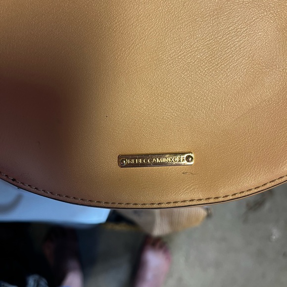 Rebecca Minkoff Beige Leather Saddle Crossbody - Picture 5 of 6